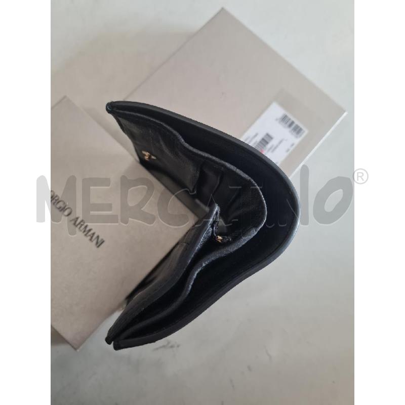 PORTA FOGLIO ARMANI NERO PELLE | Mercatino dell'Usato Modena 3