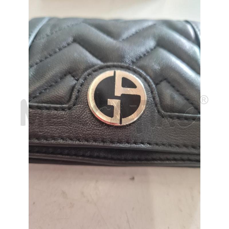 PORTA FOGLIO ARMANI NERO PELLE | Mercatino dell'Usato Modena 5