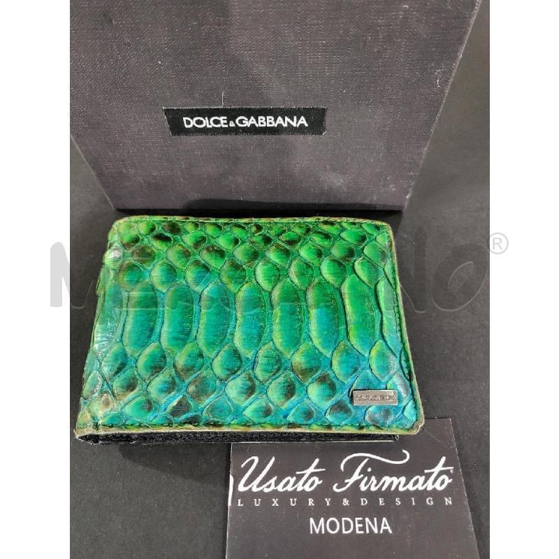 PORTA FOGLIO DOLCE GABBANA VER PITONE | Mercatino dell'Usato Modena 1