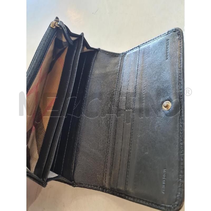 PORTA FOGLIO NERO BURBERRY PELLE | Mercatino dell'Usato Modena 3