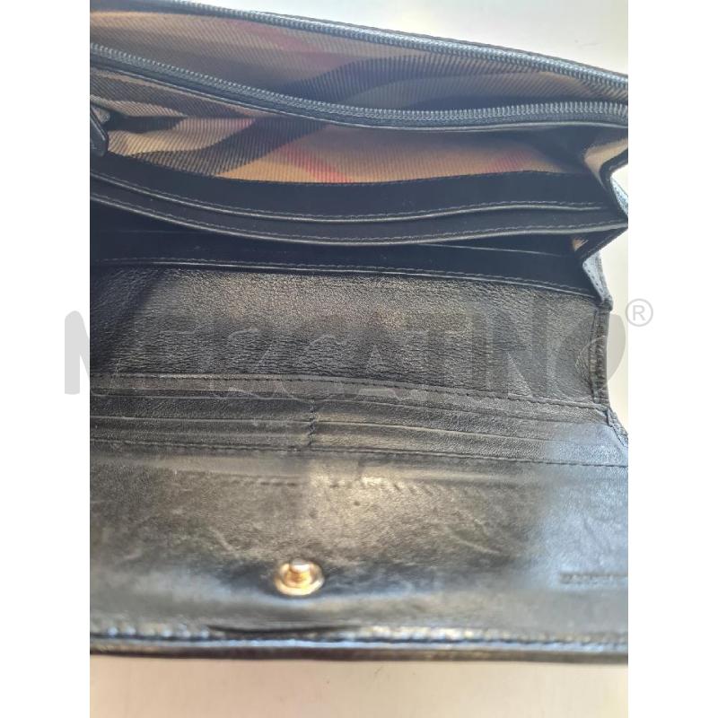 PORTA FOGLIO NERO BURBERRY PELLE | Mercatino dell'Usato Modena 4