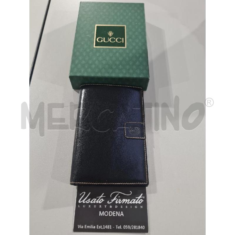 PORTA FOGLIO PELLE GUCCI NERO | Mercatino dell'Usato Modena 1