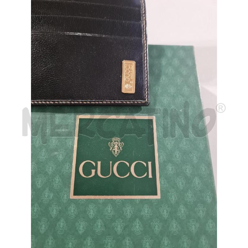 PORTA FOGLIO PELLE GUCCI NERO | Mercatino dell'Usato Modena 5