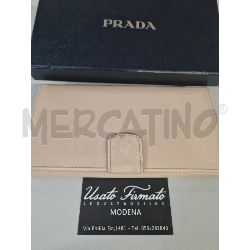 PORTA FOGLIO PRADA ROSA CHIARO CON SCAT | Mercatino dell'Usato Modena 2