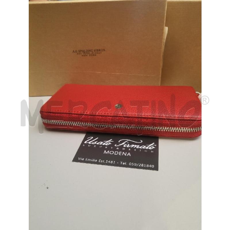 PORTA FOGLIO ROSSO SPALDING BROS | Mercatino dell'Usato Modena 1