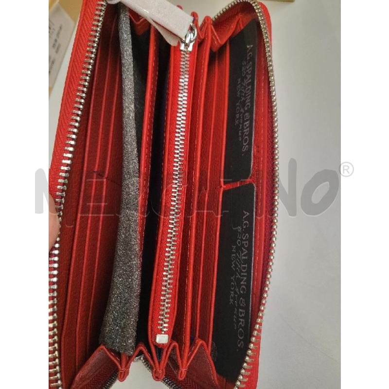 PORTA FOGLIO ROSSO SPALDING BROS | Mercatino dell'Usato Modena 3