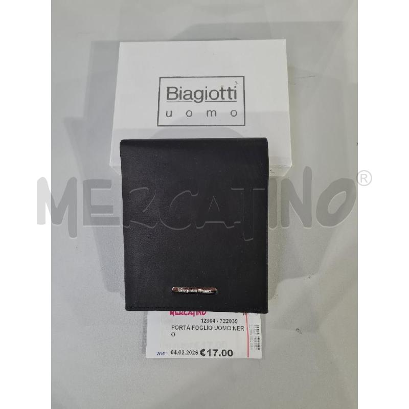 PORTA FOGLIO UOMO NERO | Mercatino dell'Usato Modena 1