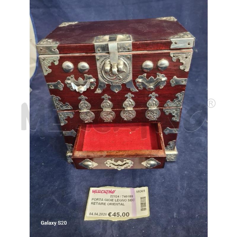 PORTA GIOIE LEGNO SECRETAIRE ORIENTALE | Mercatino dell'Usato Modena 3
