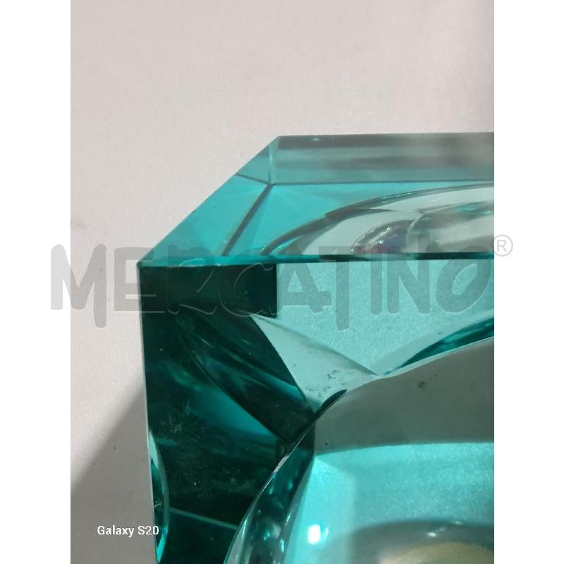 POSA CENERE CRIST. BOHEMIA AZZURRO  | Mercatino dell'Usato Modena 3