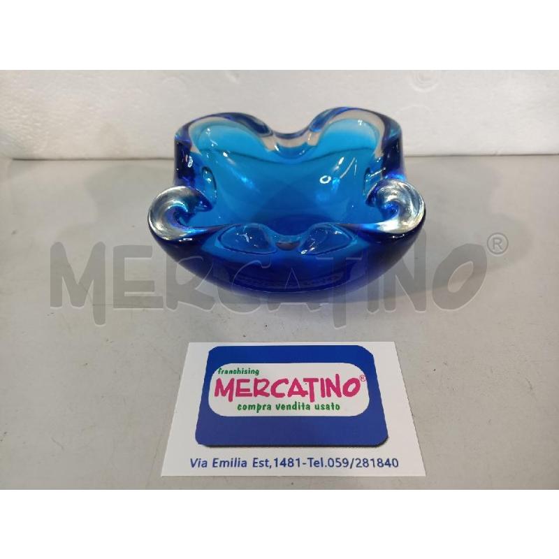 POSA CENERE MURANO BLU 10X6CM | Mercatino dell'Usato Modena 1