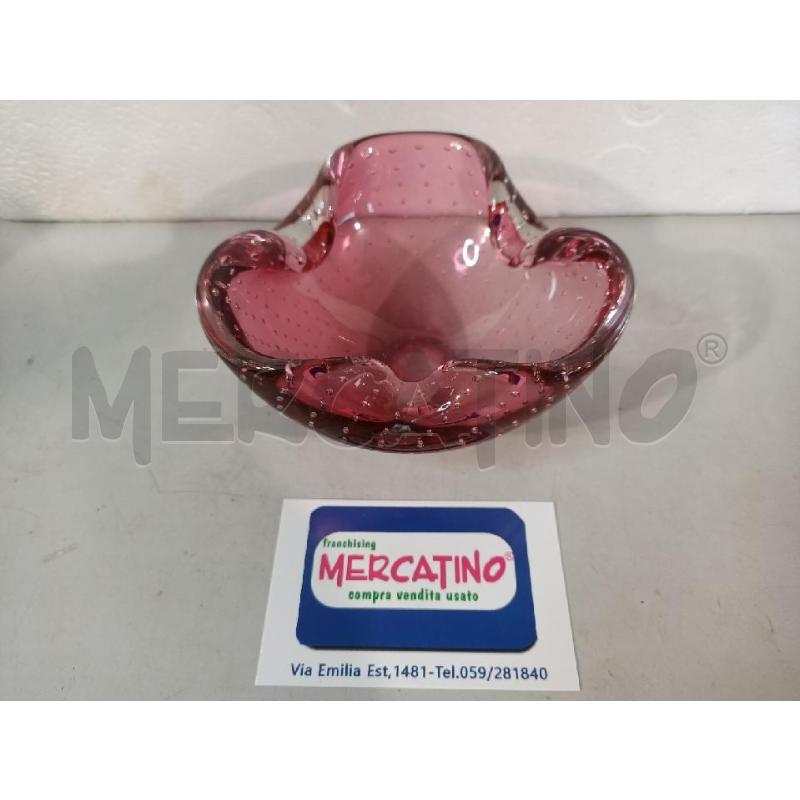 POSA CENERE MURANO ROSA 6X12CM | Mercatino dell'Usato Modena 1