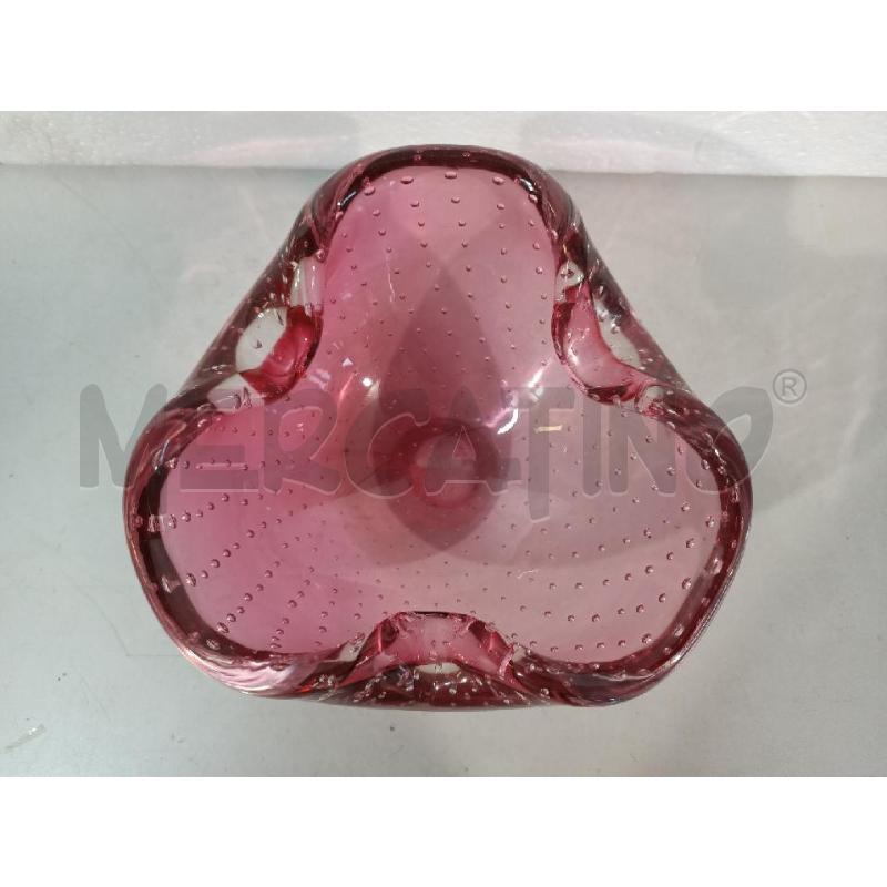 POSA CENERE MURANO ROSA 6X12CM | Mercatino dell'Usato Modena 2