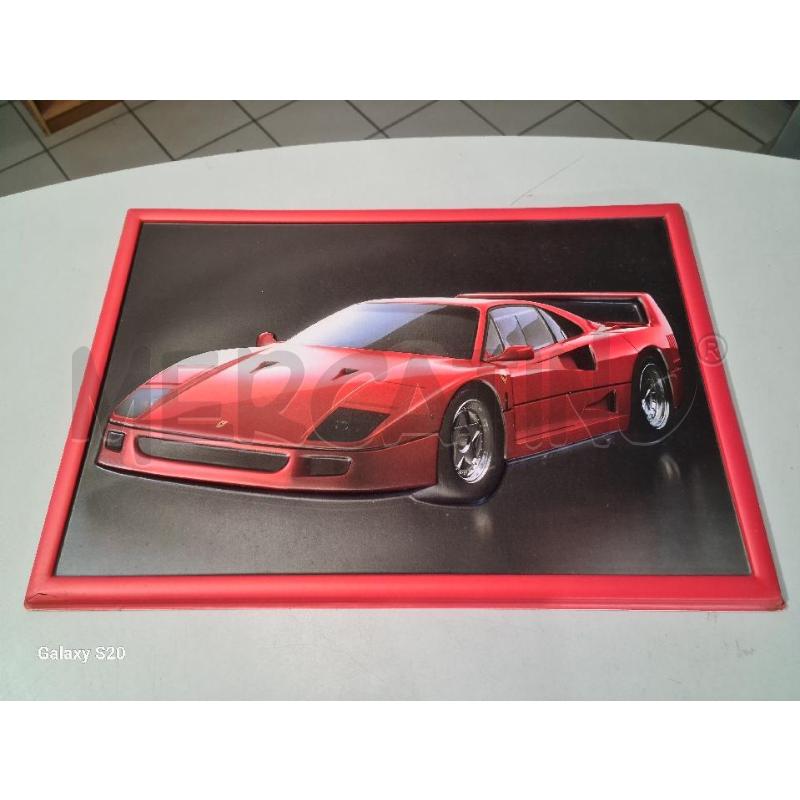 POSTER NEW 3D FERRARI TESTA ROSSA F40 | Mercatino dell'Usato Modena 1