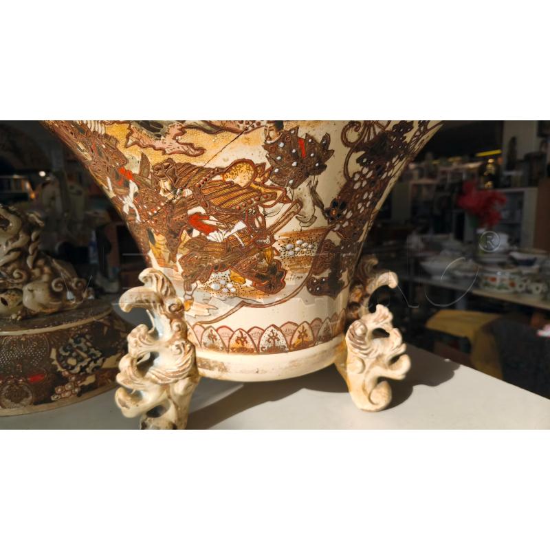 POTICHE REINCOLLATO TRIPODE TOTALMENTE REINCOLLATO E RICOSTRUITO 68X52CM | Mercatino dell'Usato Modena 5