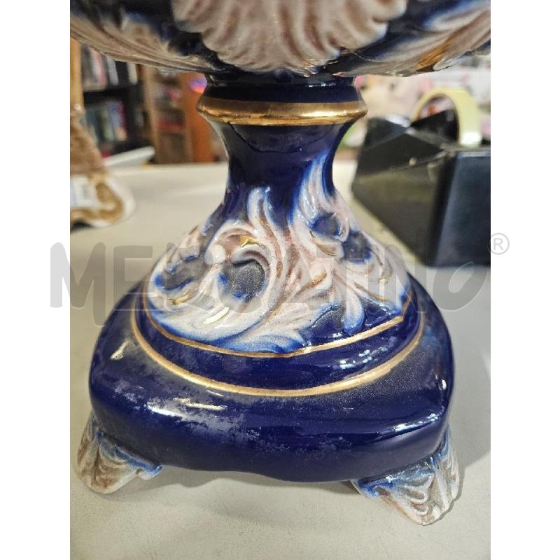 POTICHE VASO CER. BLU COBALTO PUTTO 55CM | Mercatino dell'Usato Modena 5
