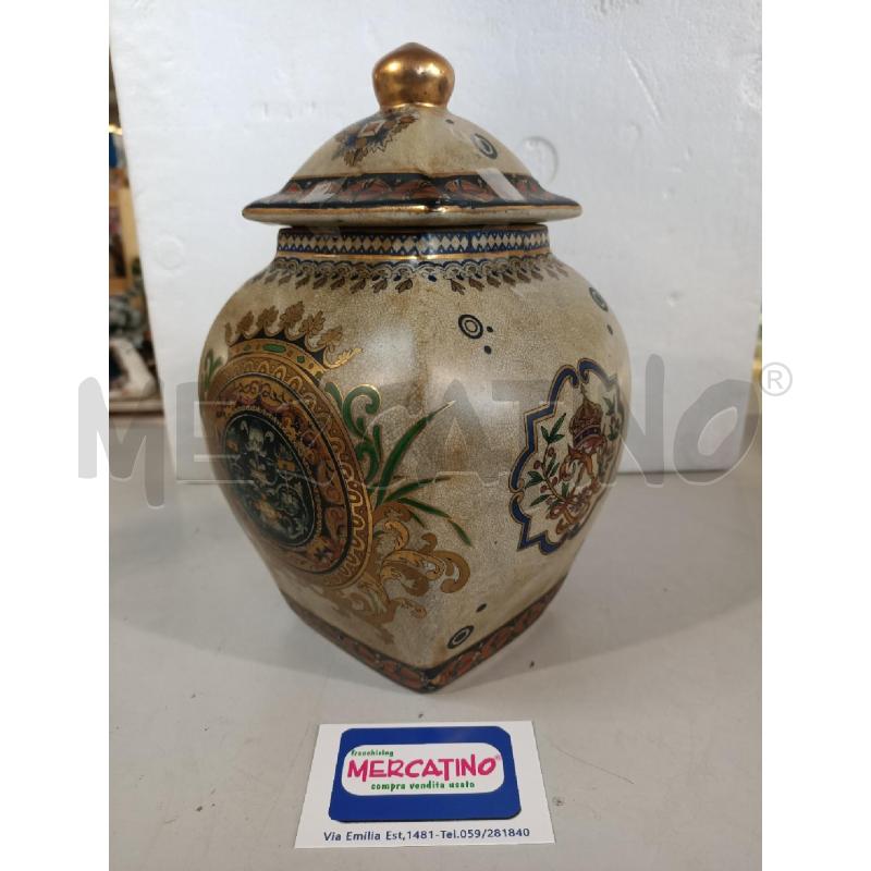 POTICHE VASO CER. GOLDEN SATSUMA 26CM | Mercatino dell'Usato Modena 1