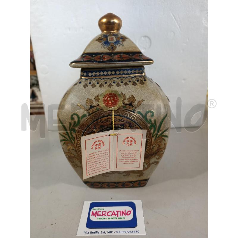 POTICHE VASO CER. GOLDEN SATSUMA 26CM | Mercatino dell'Usato Modena 2