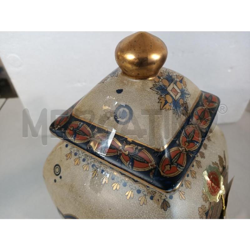 POTICHE VASO CER. GOLDEN SATSUMA 26CM | Mercatino dell'Usato Modena 4