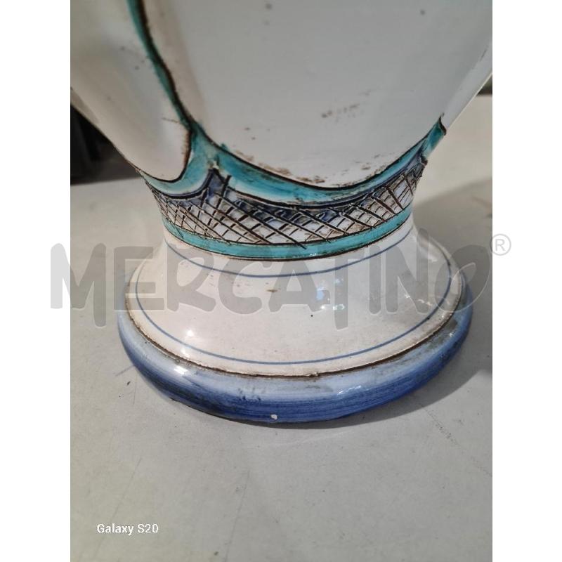 POTICHE VASO MAIO DAM CM45 RICCIOLI BLU FIORELLINI | Mercatino dell'Usato Modena 4