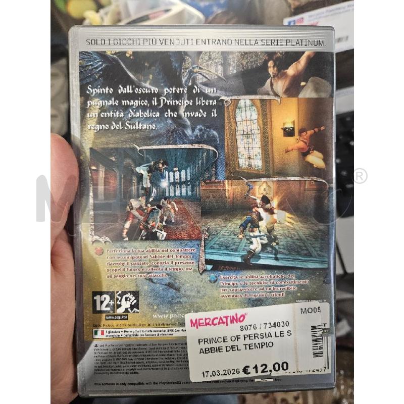 PRINCE OF PERSIA LE SABBIE DEL TEMPIO PLATINUM - PS2 VIDEO GIOCO  | Mercatino dell'Usato Modena 2