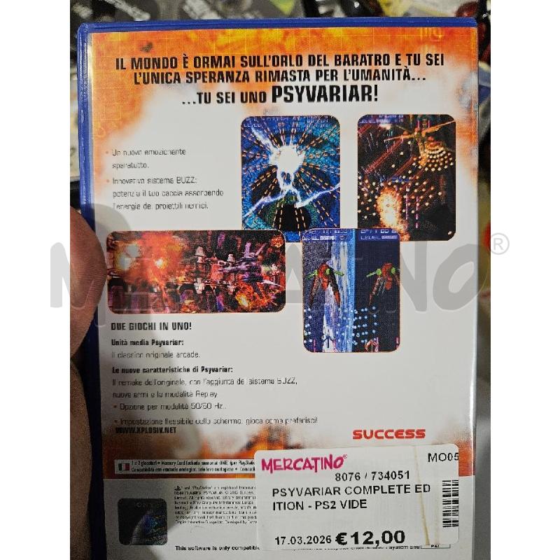 PSYVARIAR COMPLETE EDITION - PS2 VIDEO GIOCO  | Mercatino dell'Usato Modena 2