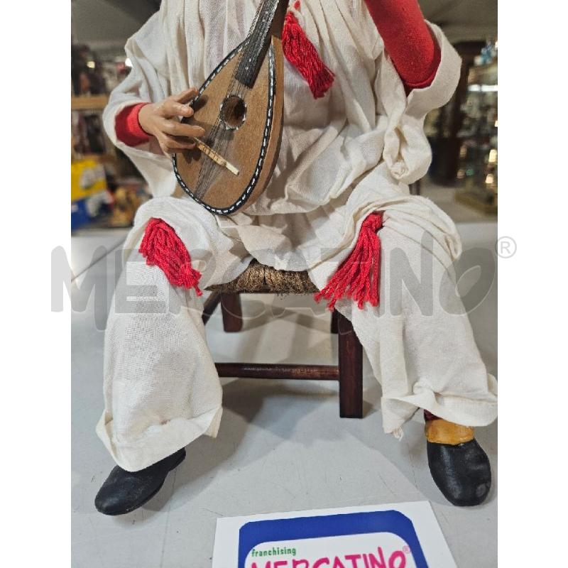 PULCINELLA SEDUTO 25CM TERRACOTTA | Mercatino dell'Usato Modena 3