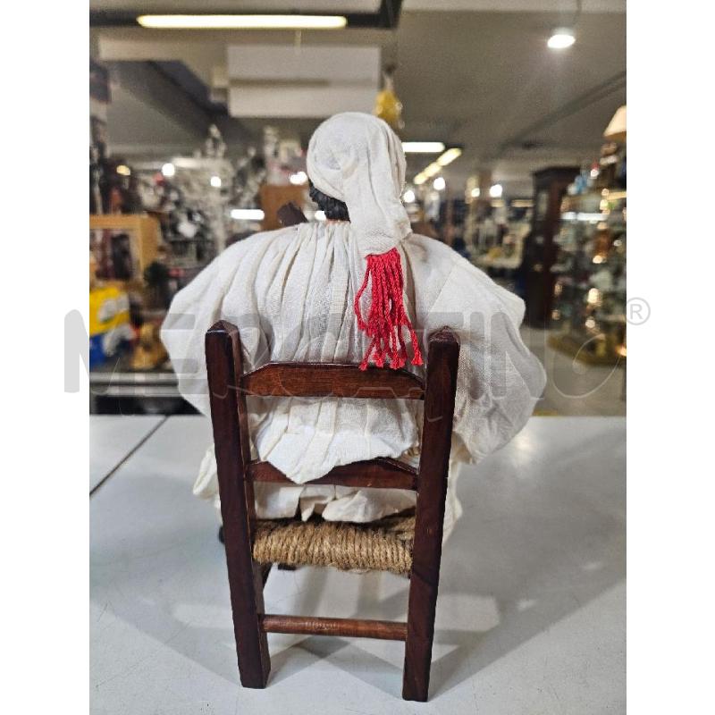 PULCINELLA SEDUTO 25CM TERRACOTTA | Mercatino dell'Usato Modena 4