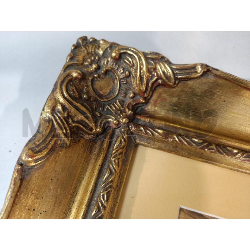 QUADRO 27X22CM CORNICE LEGNO DORATO | Mercatino dell'Usato Modena 4