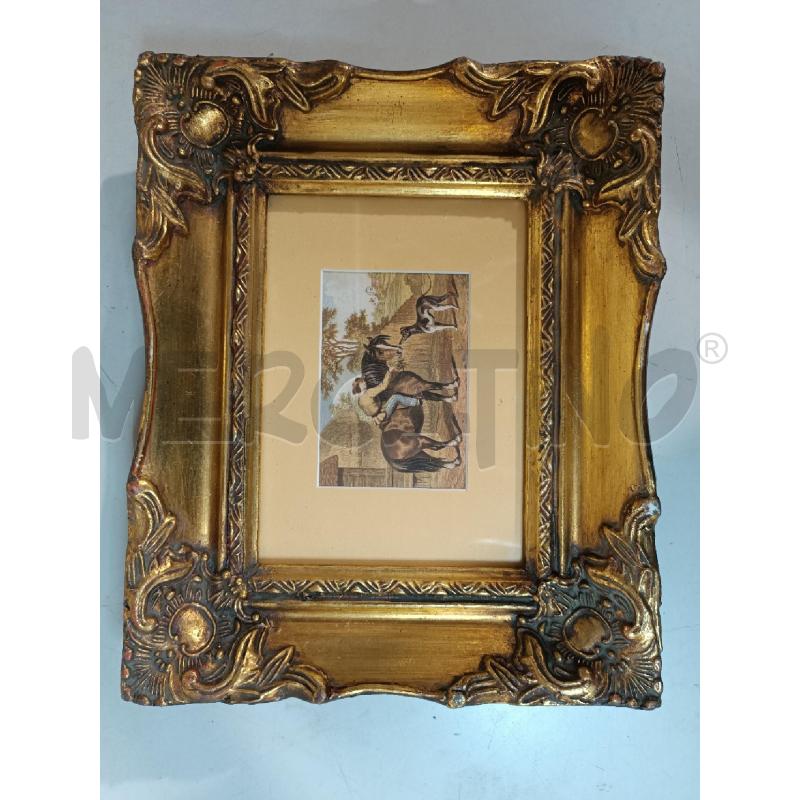 QUADRO 27X22CM CORNICE LEGNO DORATO | Mercatino dell'Usato Modena 2