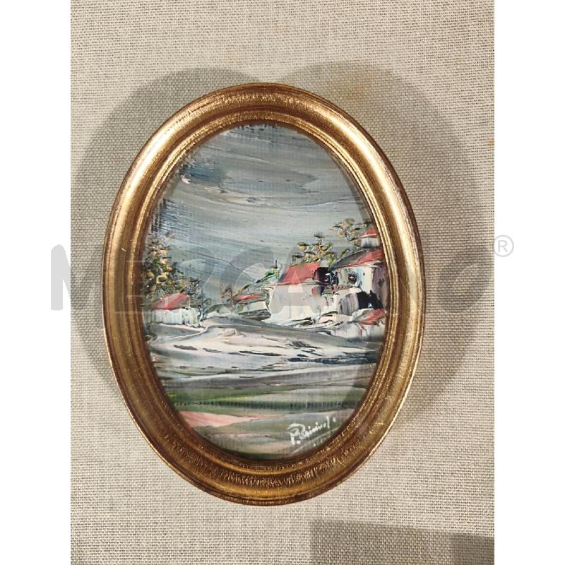 QUADRO 36X30CM CON OVALE DIPINTO | Mercatino dell'Usato Modena 2