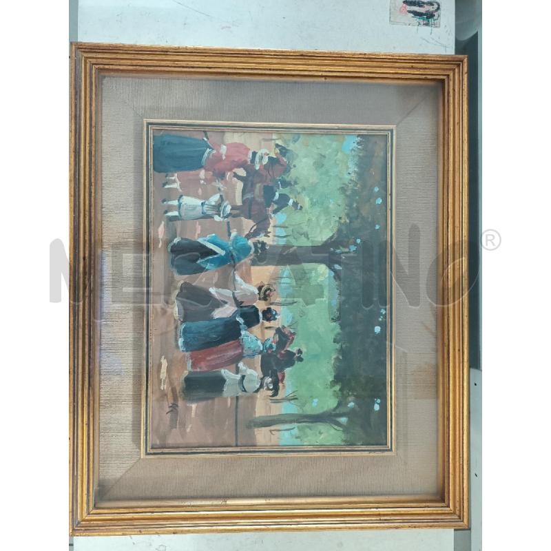 QUADRO 60X50CM OLIO SCENE A CAVALLO | Mercatino dell'Usato Modena 1