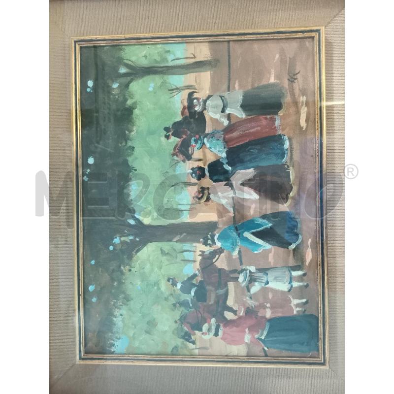 QUADRO 60X50CM OLIO SCENE A CAVALLO | Mercatino dell'Usato Modena 2