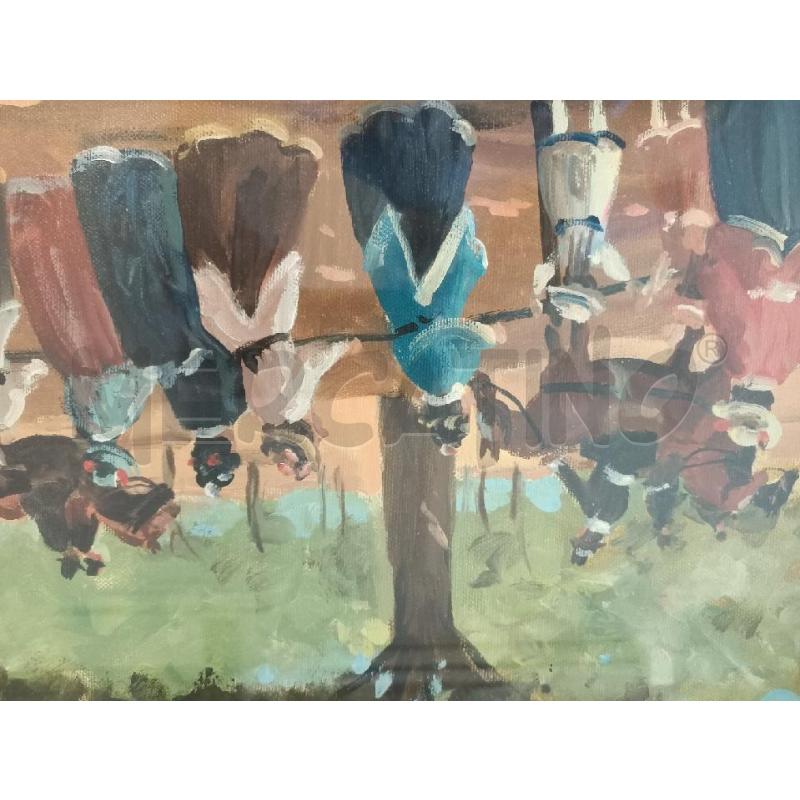 QUADRO 60X50CM OLIO SCENE A CAVALLO | Mercatino dell'Usato Modena 3