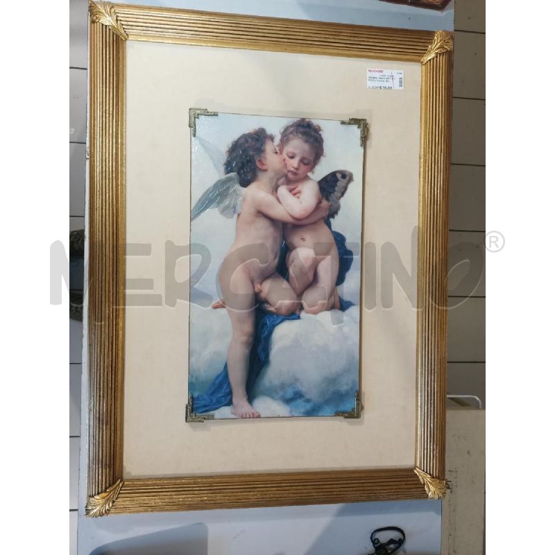 QUADRO ANGIOLETTI 88X66CM CORNICE LEGNO DORATA | Mercatino dell'Usato Modena 1