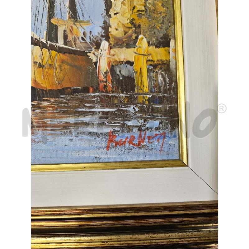 QUADRO LEGNO BARCA CORNICE LEGNO DORATA | Mercatino dell'Usato Modena 2