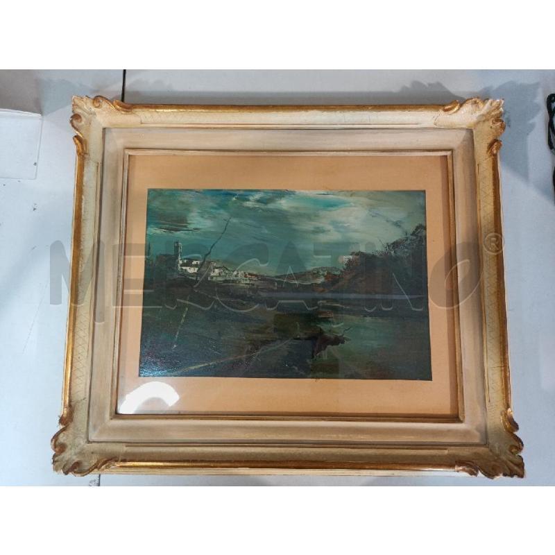 QUADRO OLIO 66X56CM PAESAGGIO CORNICE LEGNO | Mercatino dell'Usato Modena 1