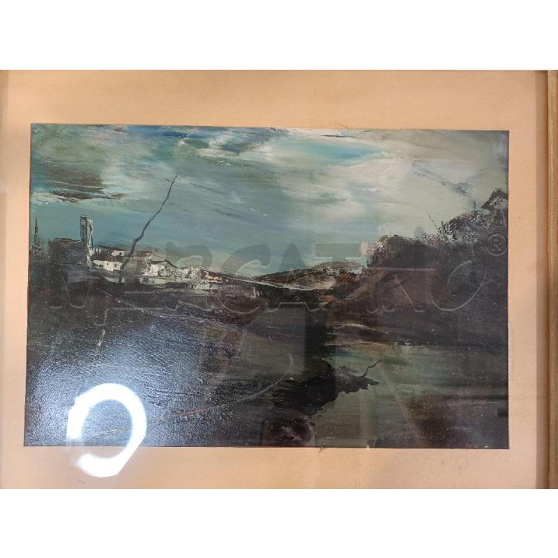 QUADRO OLIO 66X56CM PAESAGGIO CORNICE LEGNO | Mercatino dell'Usato Modena 2