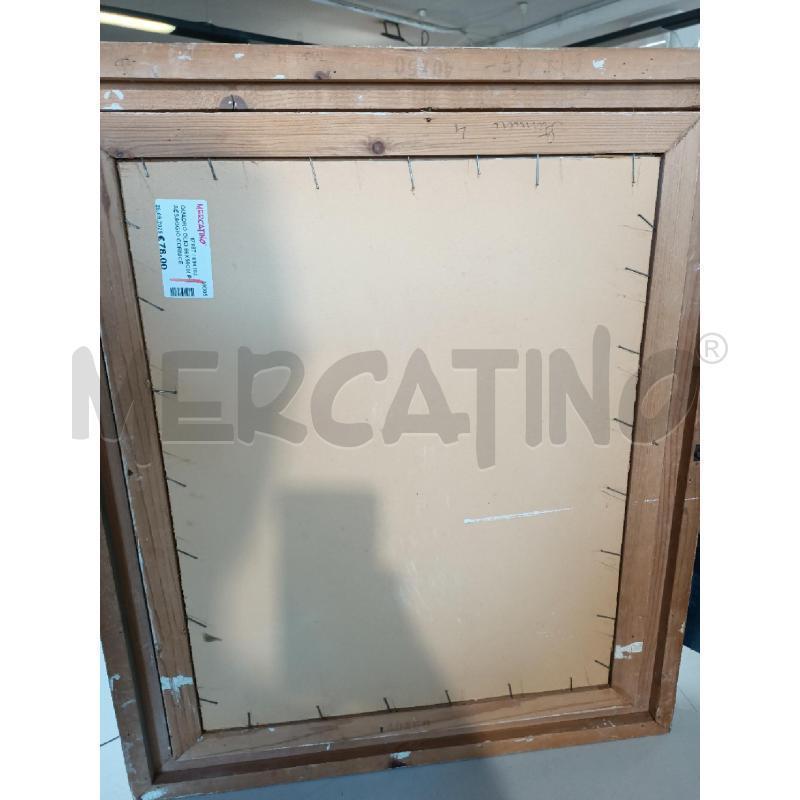 QUADRO OLIO 66X56CM PAESAGGIO CORNICE LEGNO | Mercatino dell'Usato Modena 5