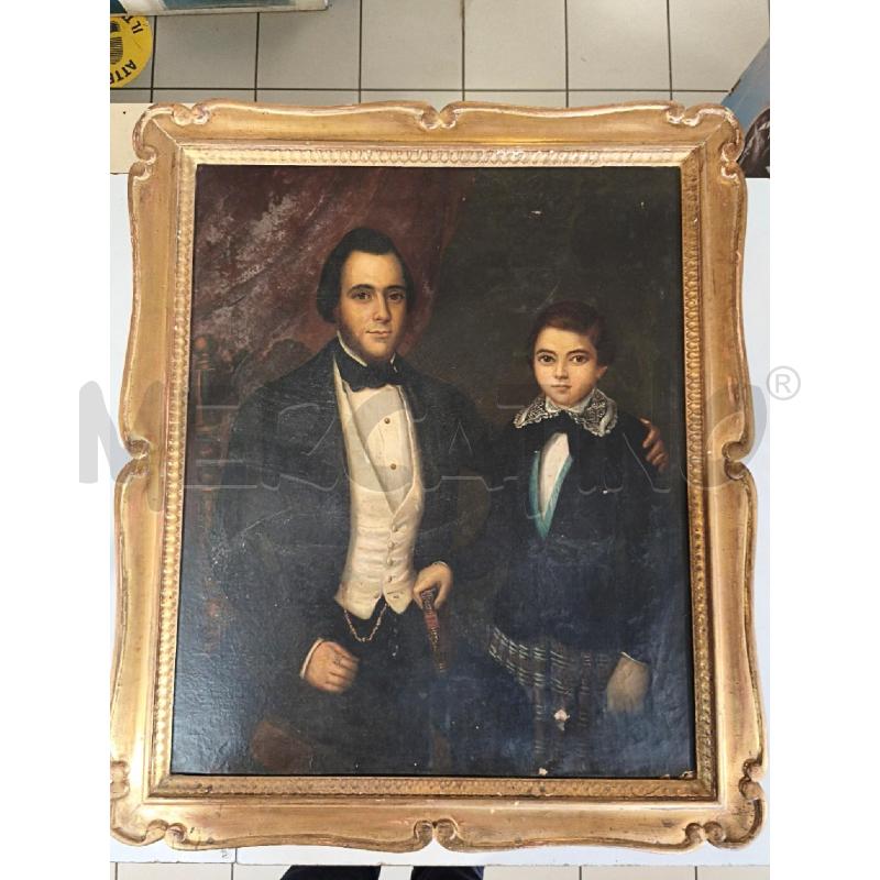QUADRO OLIO 70X60CM RITRATTI FAMIGLIA | Mercatino dell'Usato Modena 1