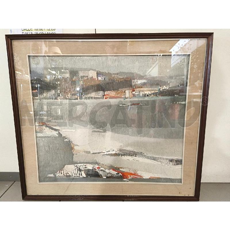 QUADRO OLIO BRAMBO IN PIENA 85X75 CLAUDIO GOTTI  | Mercatino dell'Usato Modena 1