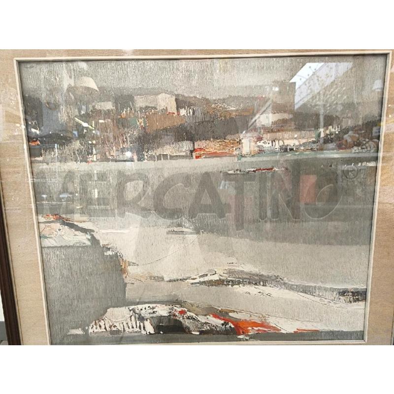 QUADRO OLIO BRAMBO IN PIENA 85X75 CLAUDIO GOTTI  | Mercatino dell'Usato Modena 2