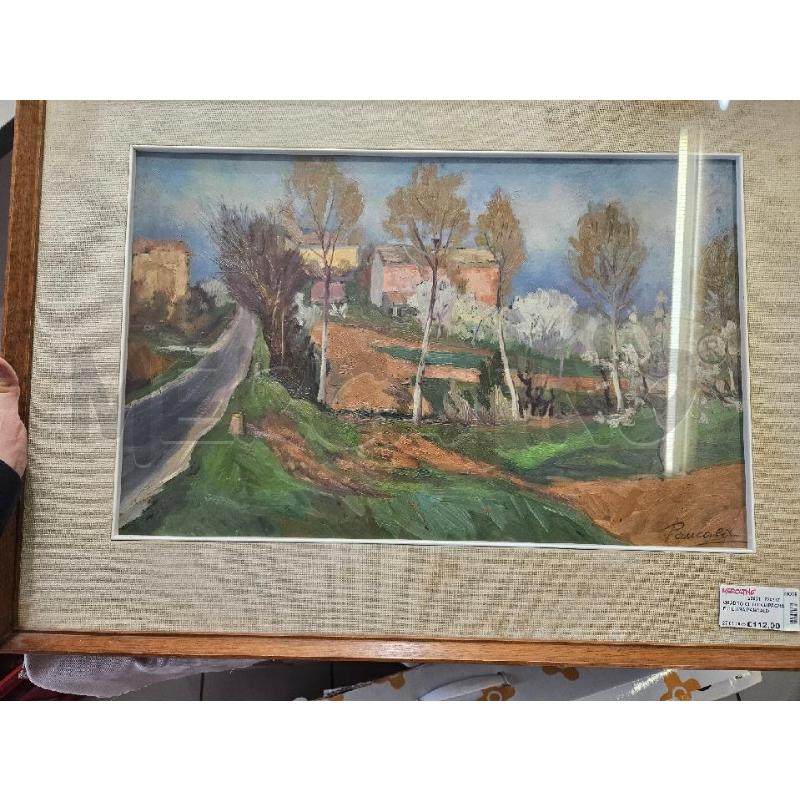 QUADRO OLIO CAMPAGNA EMILIANA PANCALDI 76X55CM | Mercatino dell'Usato Modena 1