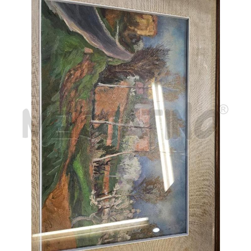 QUADRO OLIO CAMPAGNA EMILIANA PANCALDI 76X55CM | Mercatino dell'Usato Modena 3