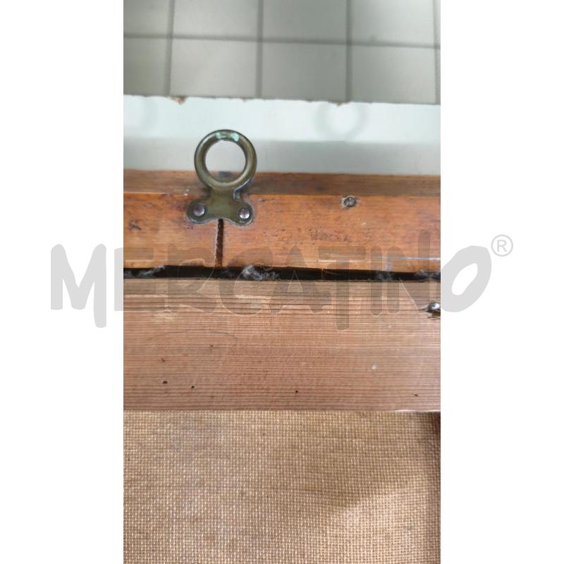 QUADRO OLIO CAVALLI 58X44CM CORNICE RADICA | Mercatino dell'Usato Modena 5