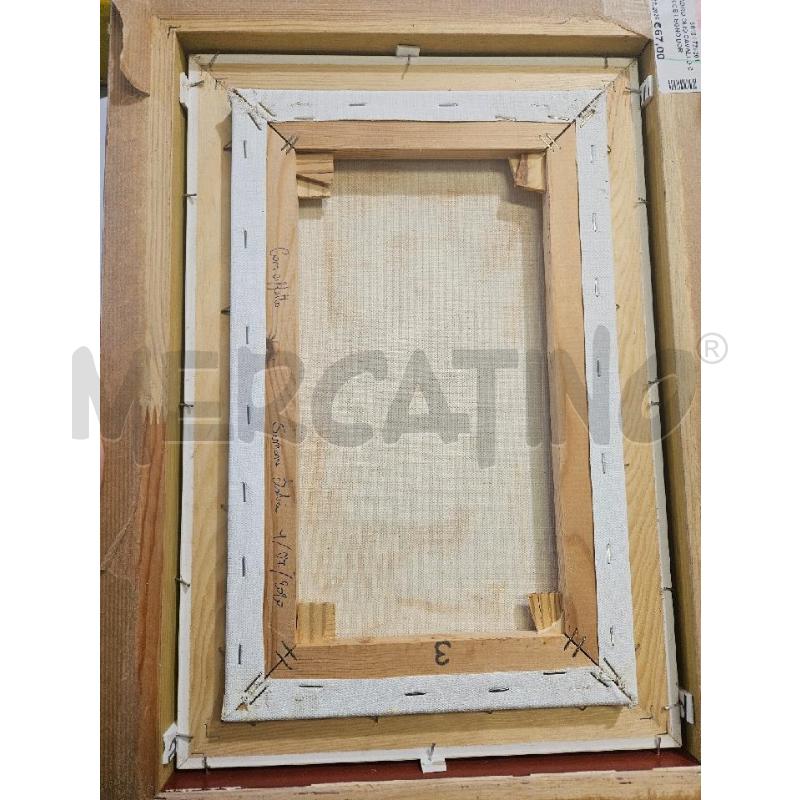 QUADRO OLIO CAVALLO CORNICE LEGNO DORATA 50X36CM | Mercatino dell'Usato Modena 4