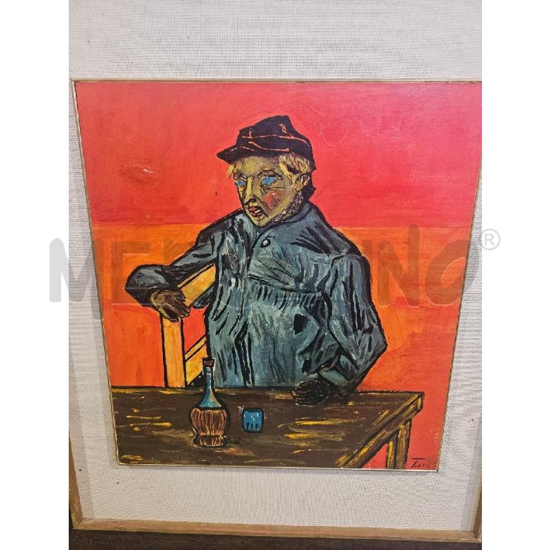 QUADRO OLIO COPIA L'UBRIACO VAN GOGH 67X57CM | Mercatino dell'Usato Modena 3