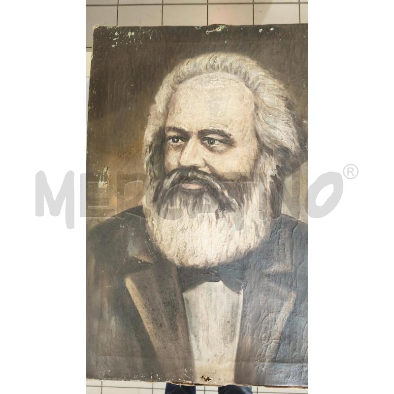 QUADRO OLIO KARL MARKS 78X58CM | Mercatino dell'Usato Modena 1