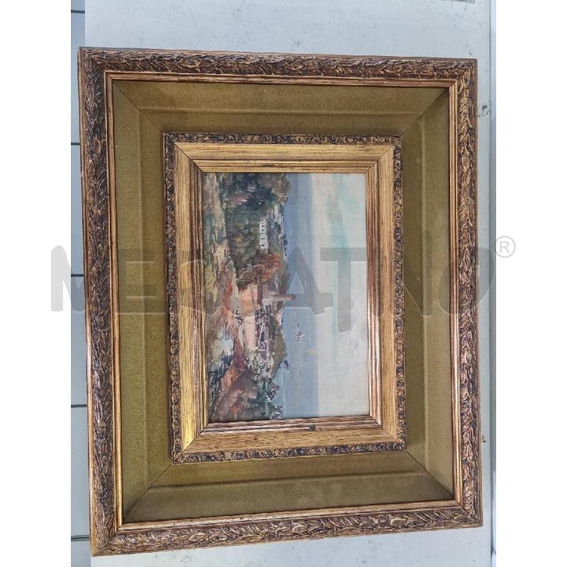 QUADRO OLIO PAESAGGIO 56X47CM CORNICE LEGNO | Mercatino dell'Usato Modena 1