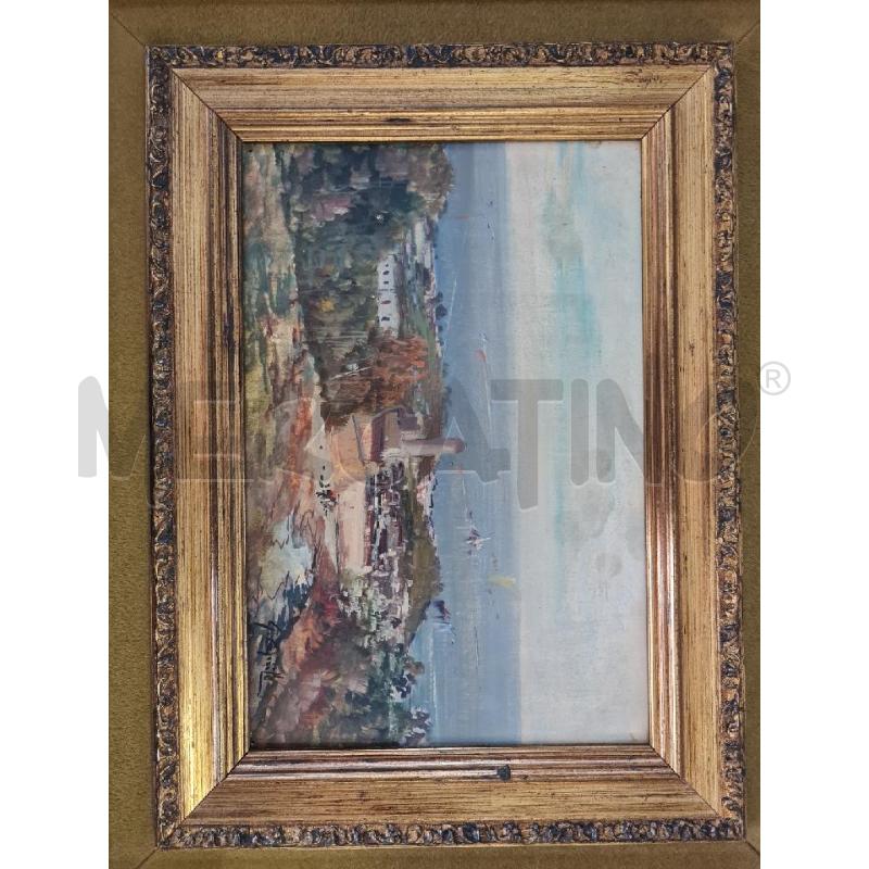 QUADRO OLIO PAESAGGIO 56X47CM CORNICE LEGNO | Mercatino dell'Usato Modena 2