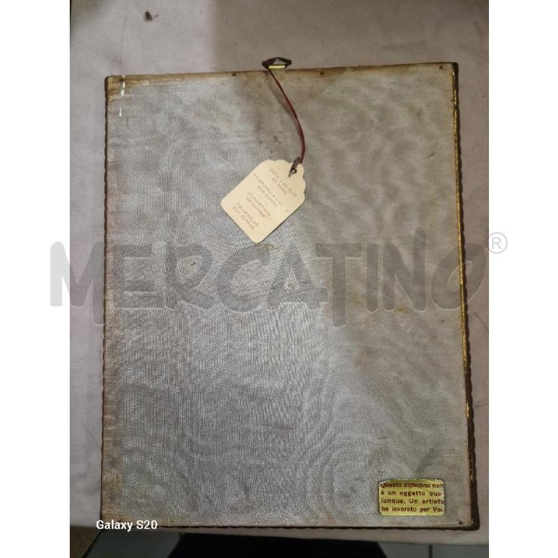 QUADRO OVALE OLIO VASO DI FIORI SU RAME 29X23CM | Mercatino dell'Usato Modena 2